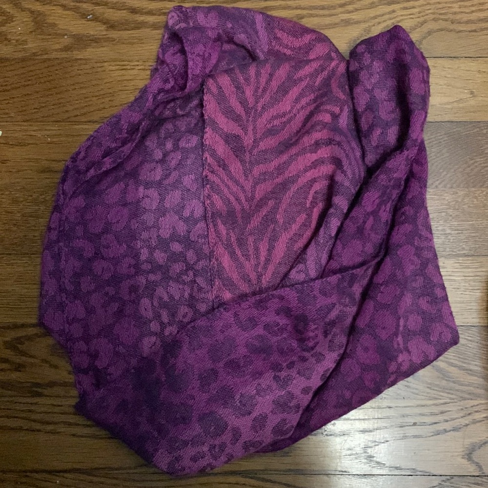 Leopard print/tiger stripe infinity scarf